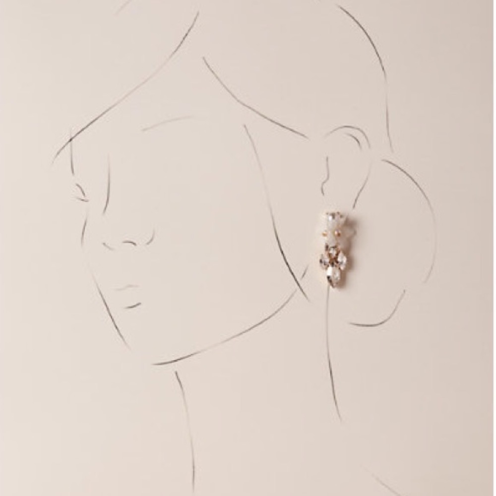 ISO 🤍 Orchid Waterfall Earrings - Picture 2 of 2